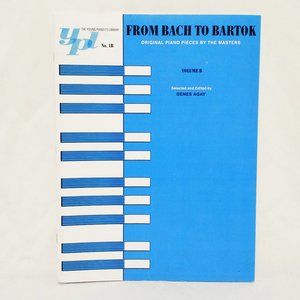 From Bach to Bartok Piano Sheet Music 1960 Denes Agay Volume B Young Pianist